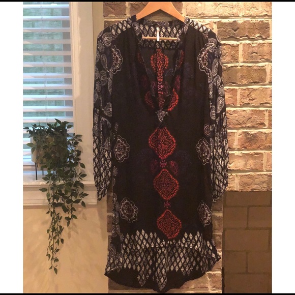 Free People Dresses & Skirts - Free People multicolored + patterned tunic dress